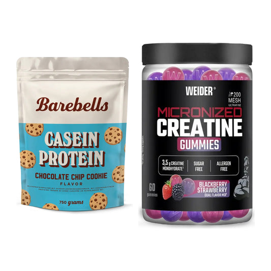 Muskelaufbau-Set: Barebells Casein Protein + Weider Micronized – alle enthaltenen Artikel