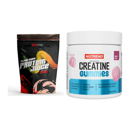Muskelaufbau-Set: Big Zone Clear Whey + Nutrend Creatine Gummies – alle enthaltenen Artikel