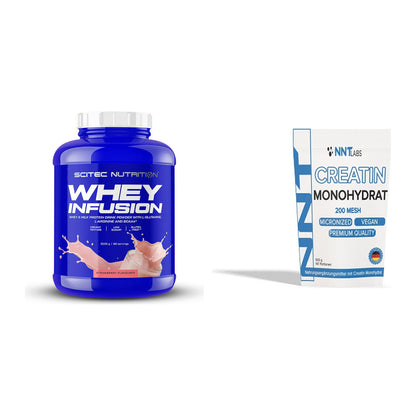 Muskelaufbau-Set: Scitec Whey Infusion + NNT Creatin Monohydrat – alle enthaltenen Artikel