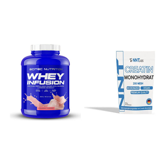 Muskelaufbau-Set: Scitec Whey Infusion + NNT Creatin Monohydrat – alle enthaltenen Artikel