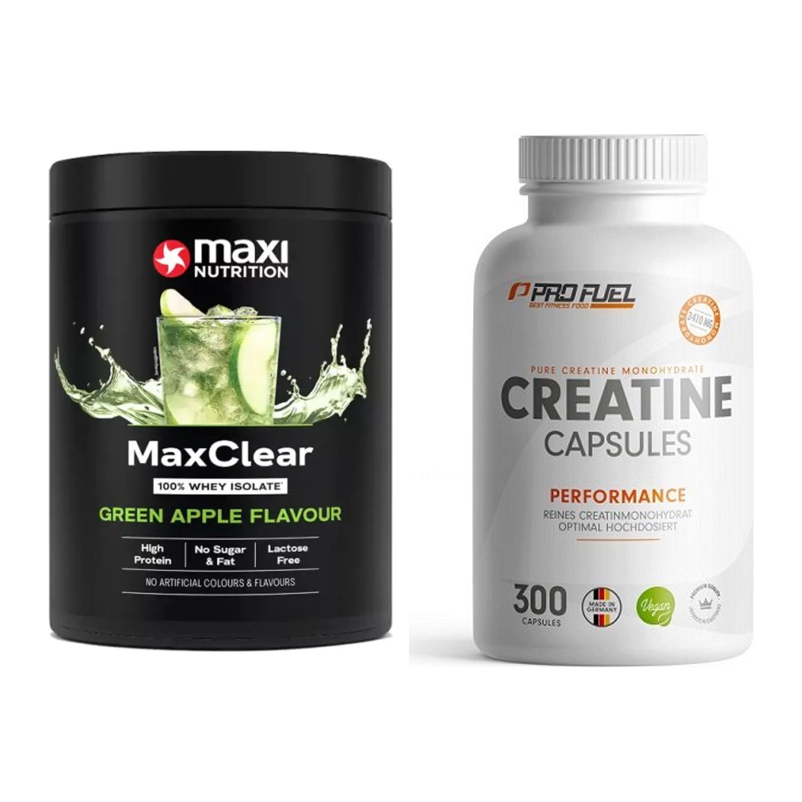 Muskelaufbau-Set: MaxiNutrition MaxClear + ProFuel Creatine – alle enthaltenen Artikel