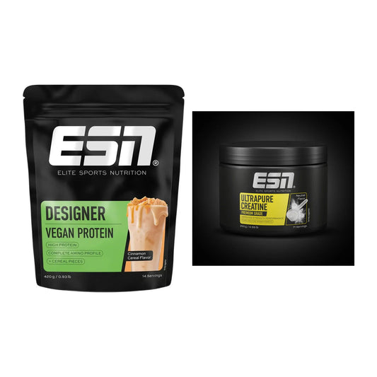 Muskelaufbau-Set: ESN Designer Vegan + ESN Ultrapure Creatine – alle enthaltenen Artikel