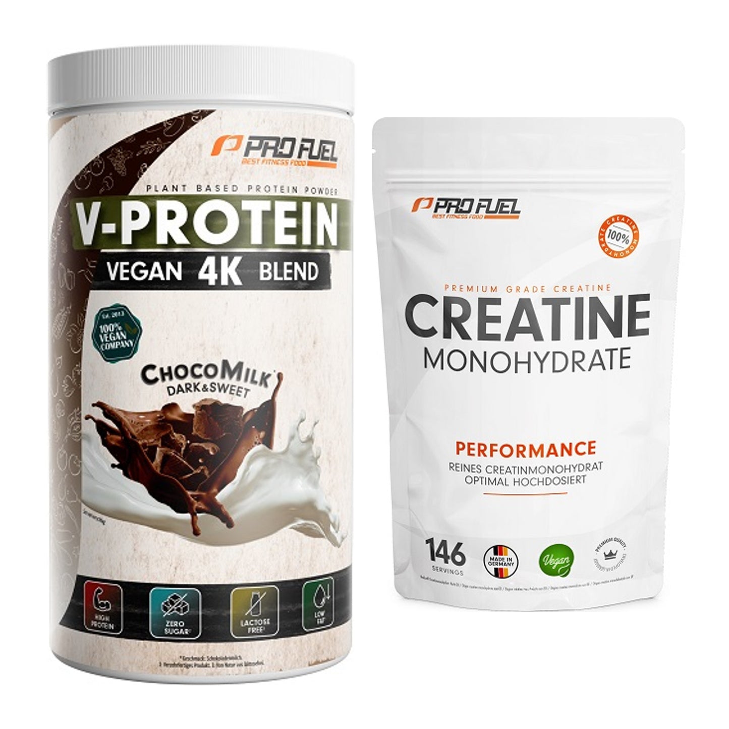 Muskelaufbau-Set: ProFuel V-PROTEIN vegan + ProFuel Creatine – alle enthaltenen Artikel