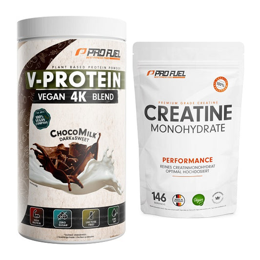 Muskelaufbau-Set: ProFuel V-PROTEIN vegan + ProFuel Creatine – alle enthaltenen Artikel