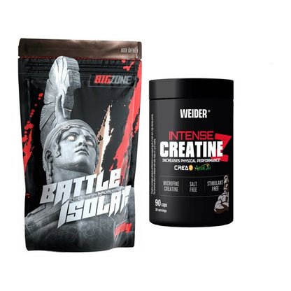 Muskelaufbau-Set: Big Zone Battle Isolate + Weider Intense Pure – alle enthaltenen Artikel