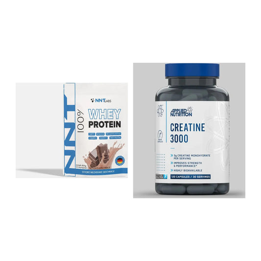 Muskelaufbau-Set: NNT Whey + Applied Nutrition Creatine 3000 – alle enthaltenen Artikel