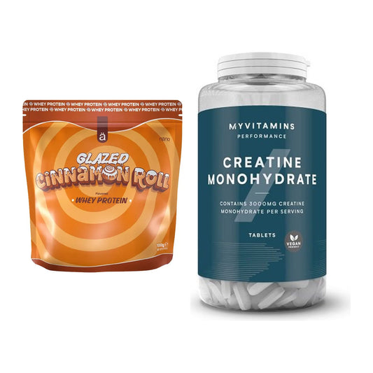 Muskelaufbau-Set: Nanosupps Whey Protein + MyProtein MyVitamins – alle enthaltenen Artikel