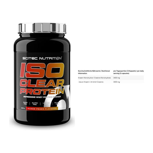 Muskelaufbau-Set: Scitec IsoClear Protein + INLEAD Creatine – alle enthaltenen Artikel