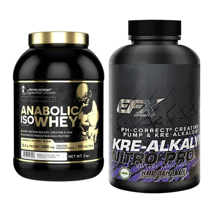 Muskelaufbau-Set: Kevin Levrone Anabolic + EFX Kre-Alkalyn PRO 120 – alle enthaltenen Artikel