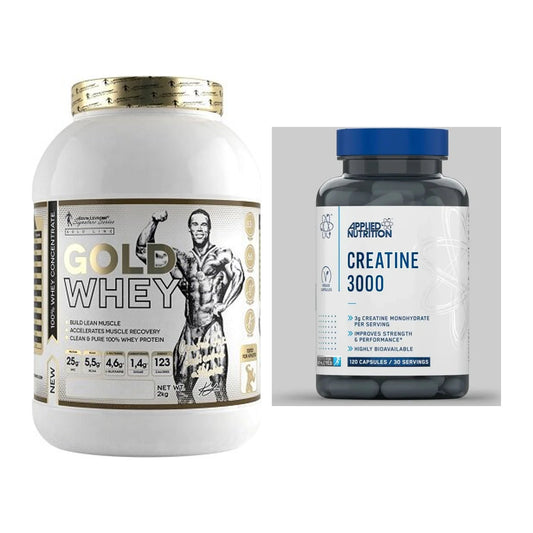 Muskelaufbau-Set: Kevin Levrone Gold Whey + Applied Nutrition – alle enthaltenen Artikel