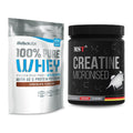 Muskelaufbau-Set: BioTech 100% Pure Whey + MST Creatin Monohydrate – alle enthaltenen Artikel