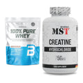 Muskelaufbau-Set: BioTech 100% Pure Whey + MST Creatine HCL – alle enthaltenen Artikel