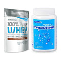 Muskelaufbau-Set: BioTech 100% Pure Whey + Megabol Total Creatine – alle enthaltenen Artikel