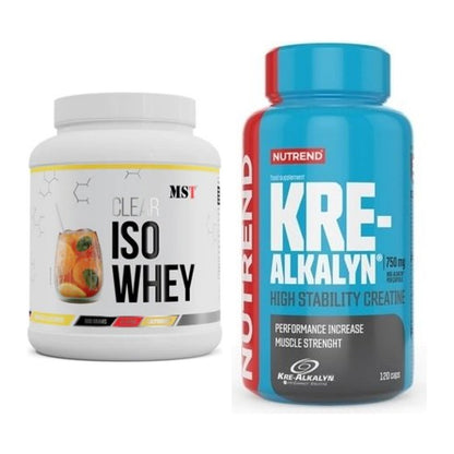 Muskelaufbau-Set: MST Iso Clear + Nutrend Kre-Alkalyn – alle enthaltenen Artikel