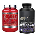 Muskelaufbau-Set: Scitec 100% Whey + EFX Kre-Alkalyn Nitro – alle enthaltenen Artikel