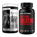 Muskelaufbau-Set: Kevin Levrone Clear Whey + Body Attack 100% Pure – alle enthaltenen Artikel