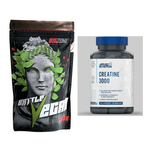 Muskelaufbau-Set: Big Zone Battle Vegan + Applied Nutrition – alle enthaltenen Artikel