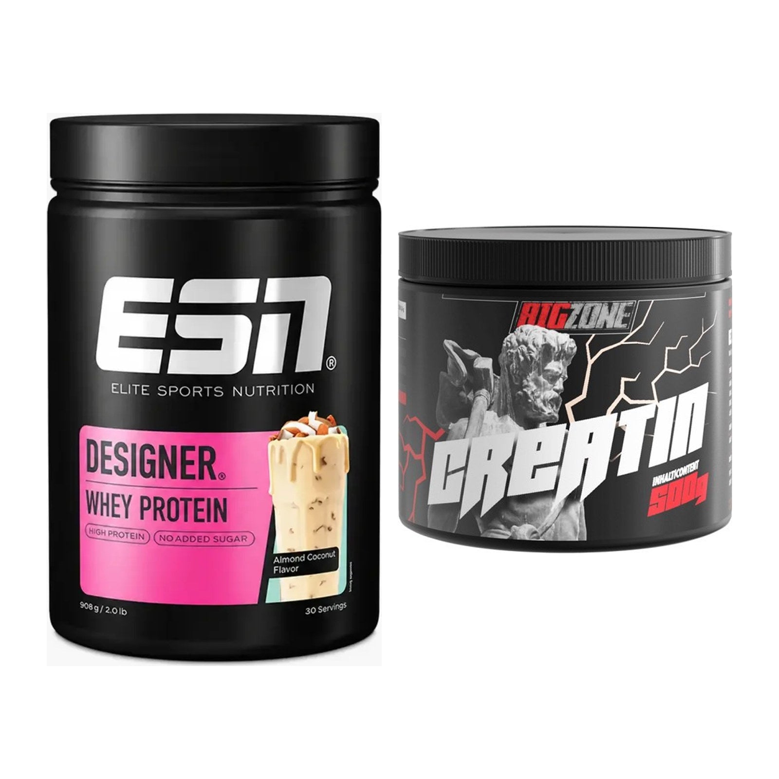 Muskelaufbau-Set: ESN Designer Whey + Big Zone Creatin – alle enthaltenen Artikel