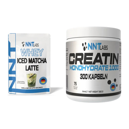 Muskelaufbau-Set: NNT Whey ICED MATCHA LATTE + NNT Creatin 1000 mg – alle enthaltenen Artikel