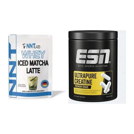 Muskelaufbau-Set: NNT Whey ICED MATCHA + ESN Ultrapure Creatine – alle enthaltenen Artikel