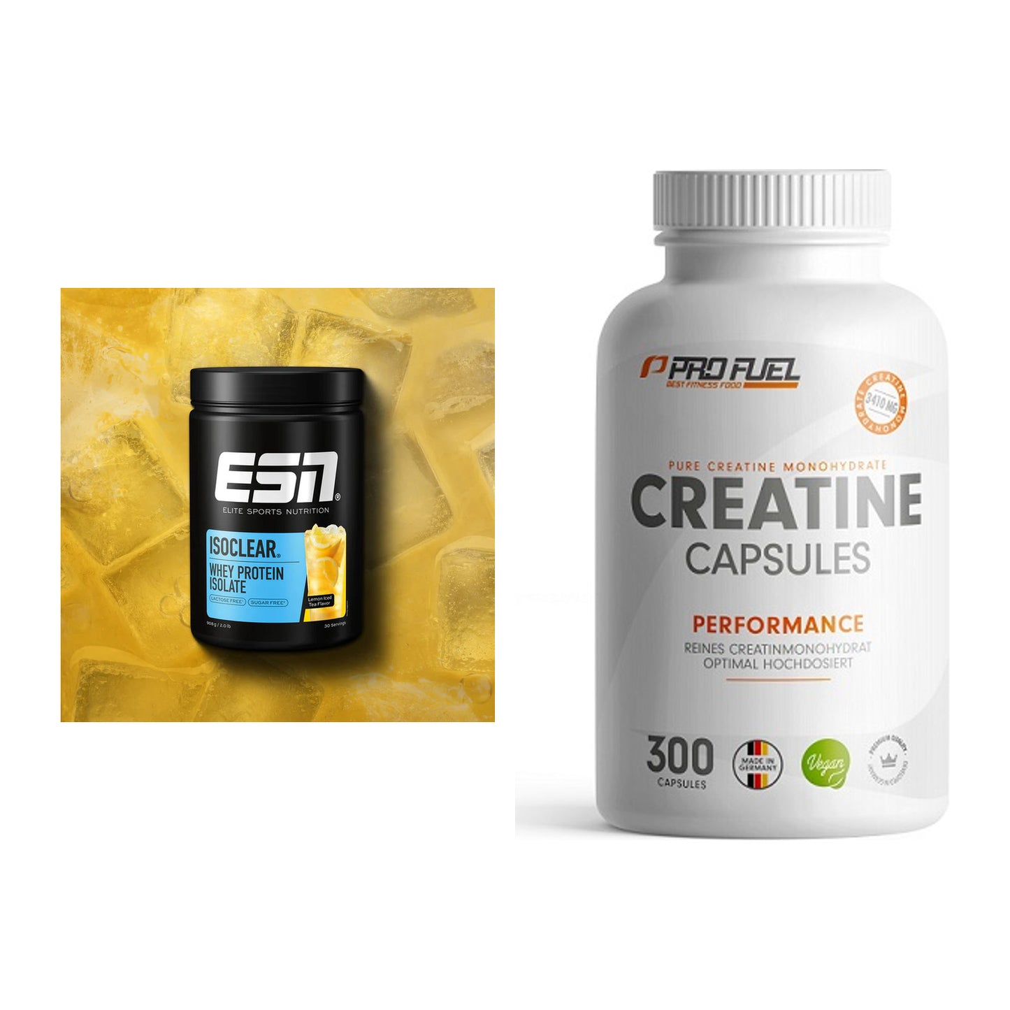 Muskelaufbau-Set: ESN ISOCLEAR Whey + ProFuel Creatine – alle enthaltenen Artikel