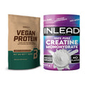 Muskelaufbau-Set: BioTech Vegan Protein + INLEAD Creatine Monohydrate – alle enthaltenen Artikel