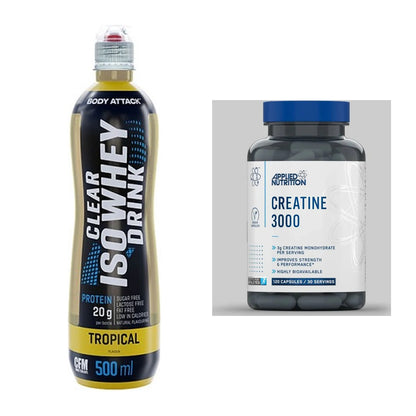 Muskelaufbau-Set: Body Attack Clear Iso + Applied Nutrition – alle enthaltenen Artikel