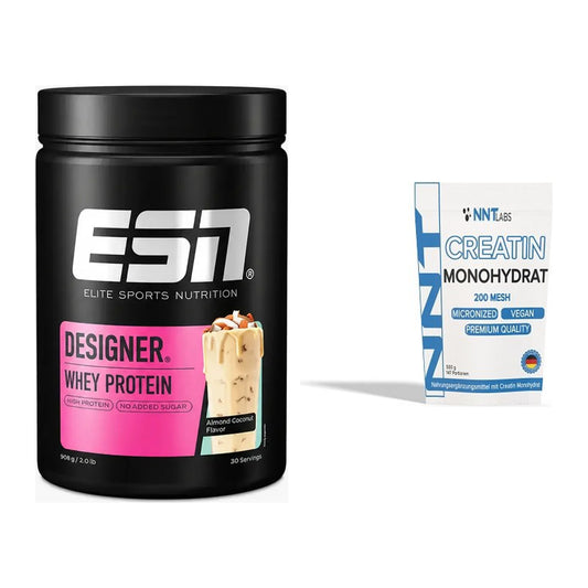 Muskelaufbau-Set: ESN Designer Whey + NNT Creatin Monohydrat – alle enthaltenen Artikel