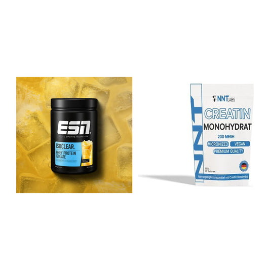 Muskelaufbau-Set: ESN ISOCLEAR Whey + NNT Creatin Monohydrat – alle enthaltenen Artikel
