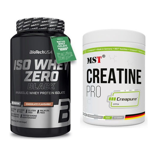 Muskelaufbau-Set: BioTech Iso Whey Zero + MST Creatin Pro CREAPURE – alle enthaltenen Artikel