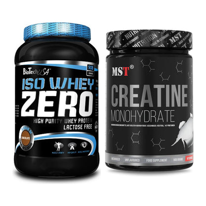 Muskelaufbau-Set: BioTech Iso Whey Zero + MST Creatin Monohydrate – alle enthaltenen Artikel