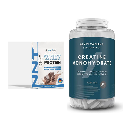 Muskelaufbau-Set: NNT Whey + MyProtein MyVitamins Creatine – alle enthaltenen Artikel