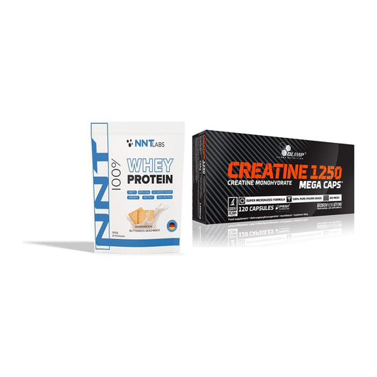 Muskelaufbau-Set: NNT Whey + Olimp Creatine Mega Caps – alle enthaltenen Artikel