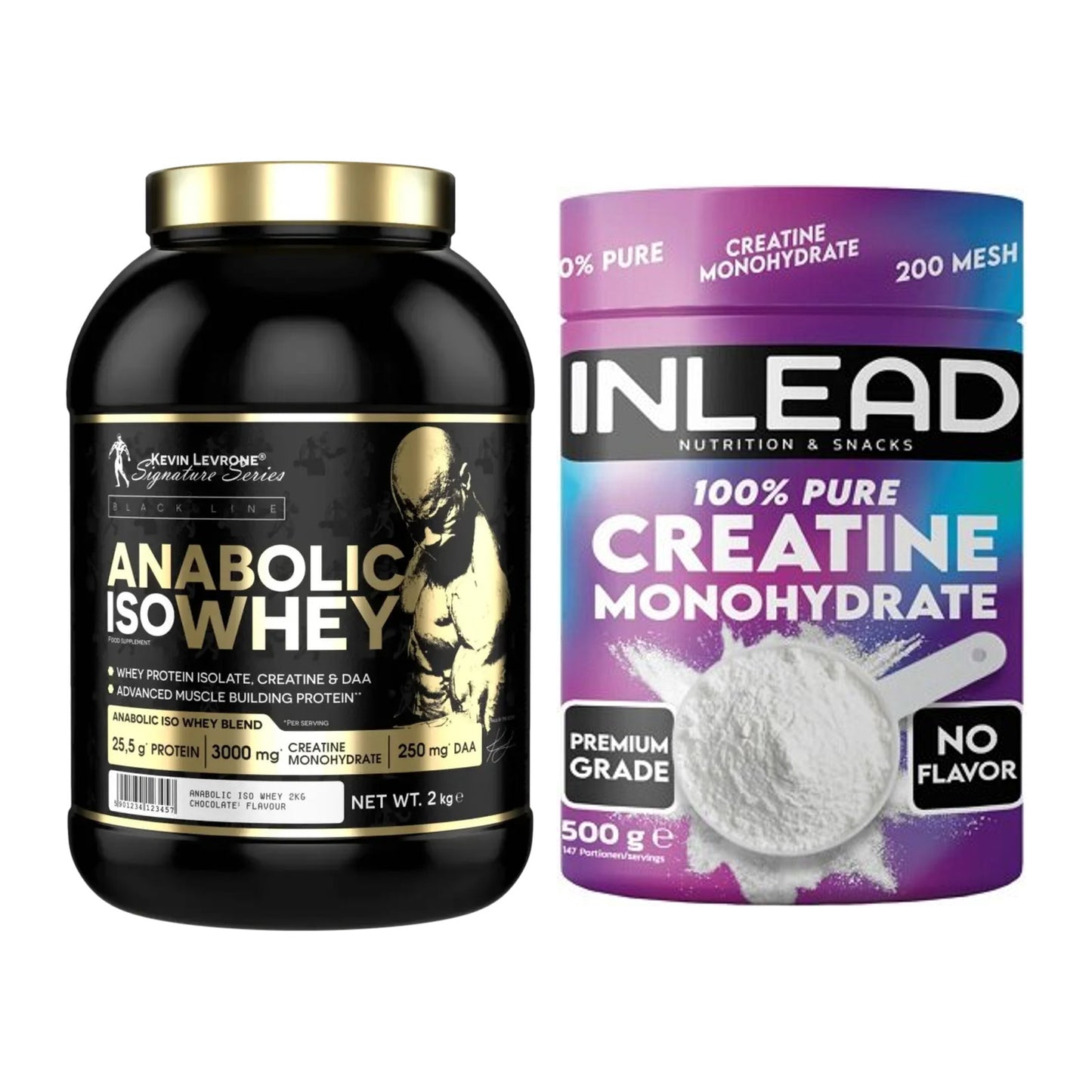 Muskelaufbau-Set: Kevin Levrone Anabolic + INLEAD Creatine – alle enthaltenen Artikel