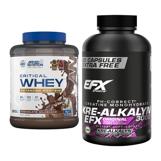 Muskelaufbau-Set: Applied Nutrition + EFX Kre-Alkalyn 3000 – alle enthaltenen Artikel