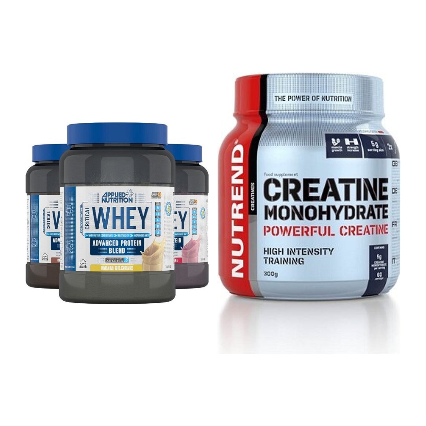 Muskelaufbau-Set: Applied Nutrition + Nutrend Creatine – alle enthaltenen Artikel