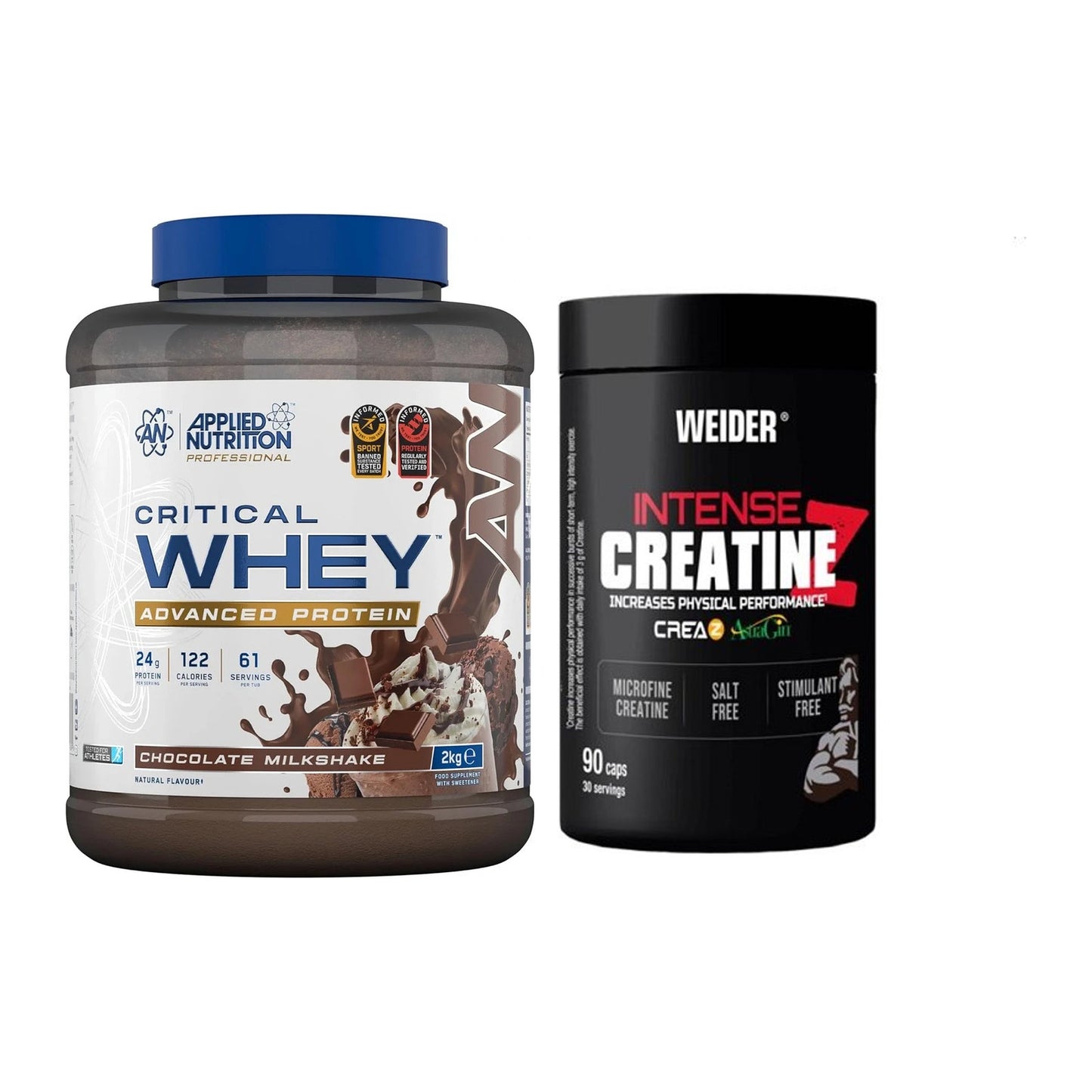 Muskelaufbau-Set: Applied Nutrition + Weider Intense Pure – alle enthaltenen Artikel
