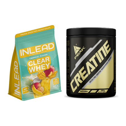 Muskelaufbau-Set: INLEAD Clear Whey Isolate + Peak Creatin Powder – alle enthaltenen Artikel