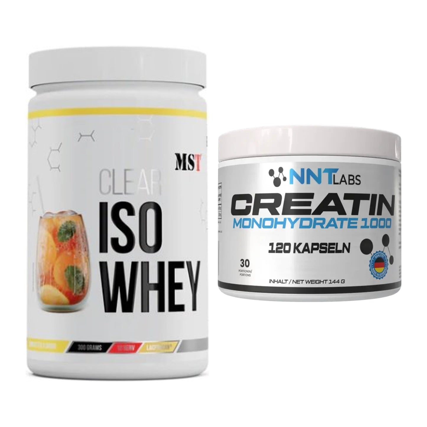 Muskelaufbau-Set: MST Iso Clear + NNT Creatin 1000 mg – alle enthaltenen Artikel