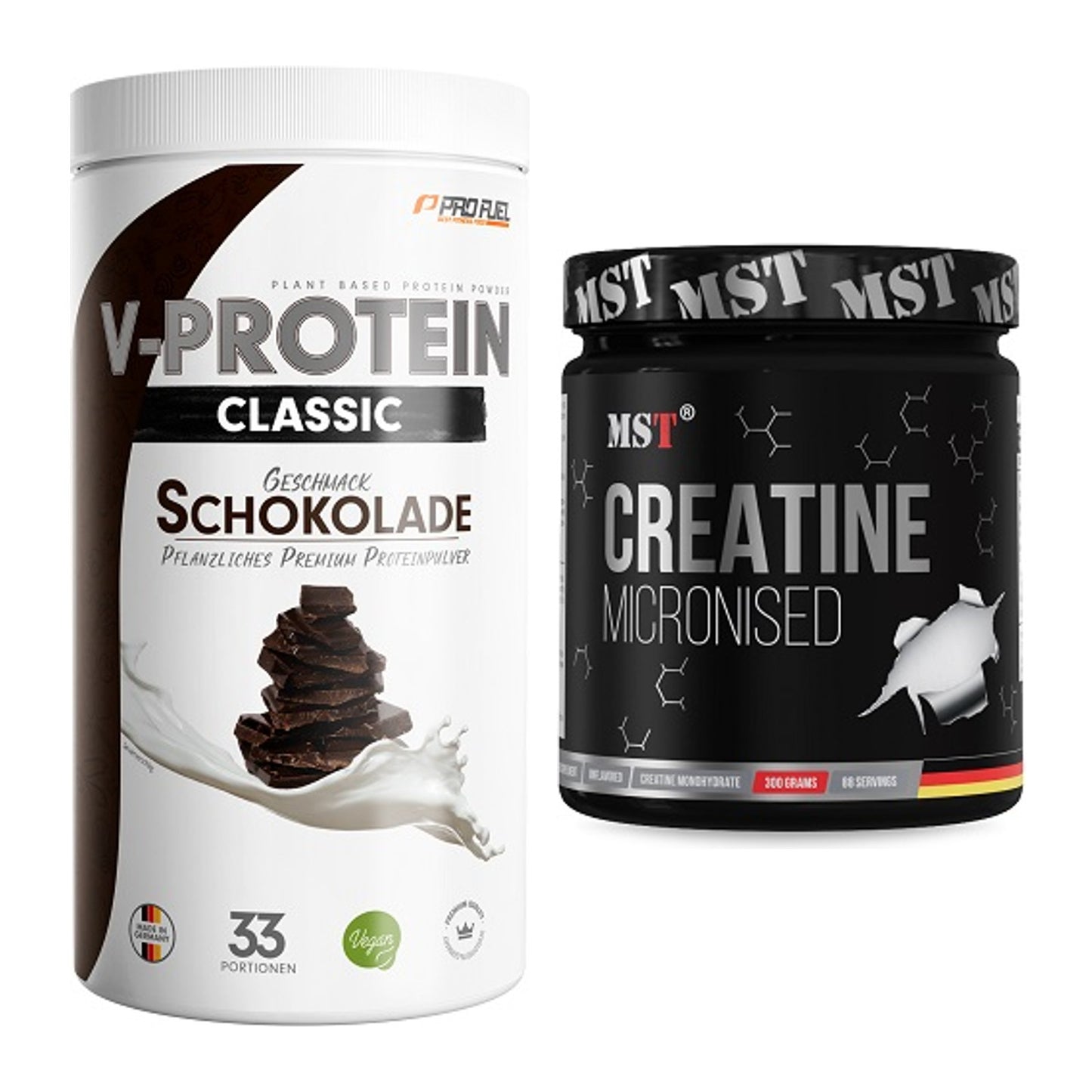Muskelaufbau-Set: ProFuel VEGAN PROTEIN + MST Creatin Monohydrate – alle enthaltenen Artikel