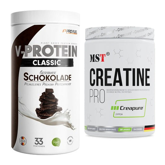 Muskelaufbau-Set: ProFuel VEGAN PROTEIN 1kg + MST Creatin Pro CREAPURE – alle enthaltenen Artikel