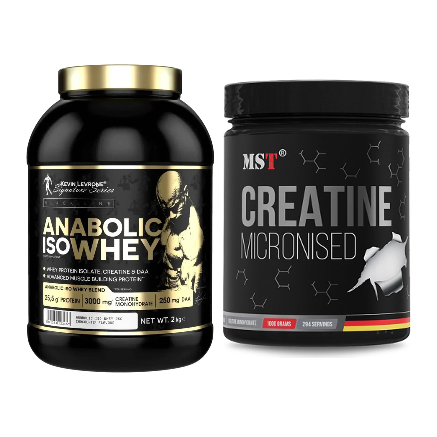 Muskelaufbau-Set: Kevin Levrone Anabolic + MST Creatin Monohydrate – alle enthaltenen Artikel