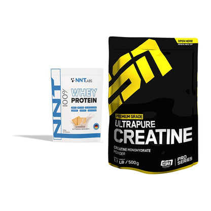 Muskelaufbau-Set: NNT Whey + ESN Ultrapure Creatine Monohydrate – alle enthaltenen Artikel