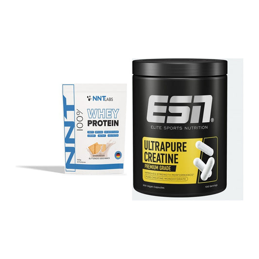 Muskelaufbau-Set: NNT Whey + ESN Ultrapure Creatine Capsules – alle enthaltenen Artikel
