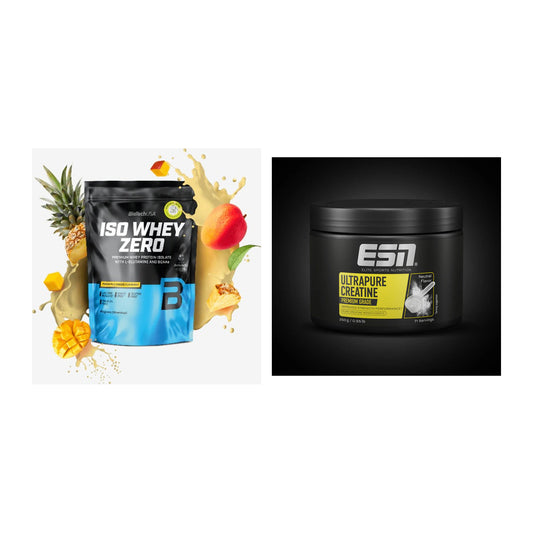 Muskelaufbau-Set: BioTech Iso Whey Zero + ESN Ultrapure Creatine – alle enthaltenen Artikel