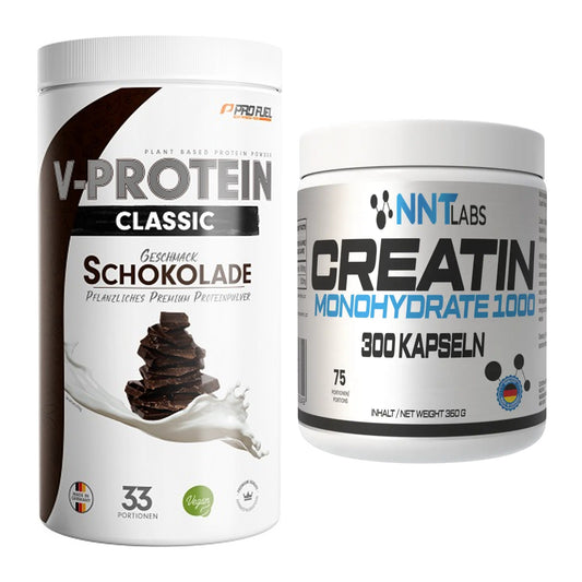 Muskelaufbau-Set: ProFuel VEGAN PROTEIN + NNT Creatin 1000 mg – alle enthaltenen Artikel