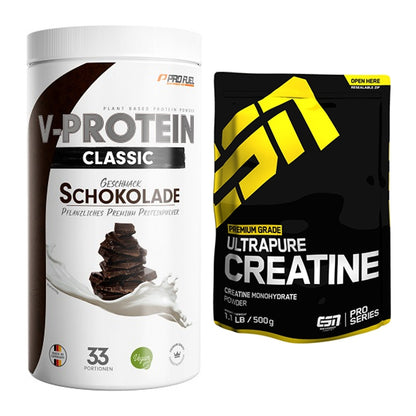 Muskelaufbau-Set: ProFuel VEGAN PROTEIN + ESN Ultrapure Creatine – alle enthaltenen Artikel