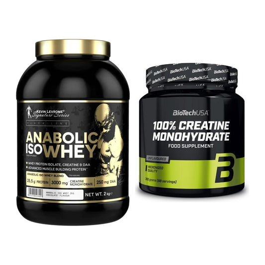Muskelaufbau-Set: Kevin Levrone Anabolic + BioTech Creatine – alle enthaltenen Artikel
