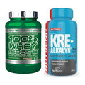 Muskelaufbau-Set: Scitec Whey Isolate + Nutrend Kre-Alkalyn – alle enthaltenen Artikel