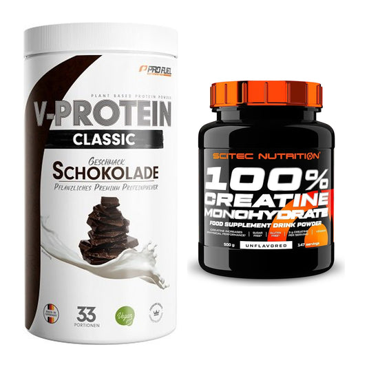 Muskelaufbau-Set: ProFuel VEGAN PROTEIN + Scitec Creatine – alle enthaltenen Artikel
